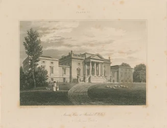 Wiltshire - Stourhead - Mansion: gravering
