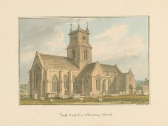 Wiltshire - Tisbury Church, 1804