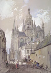 Bayeux-katedralen, udsigt fra sydøst