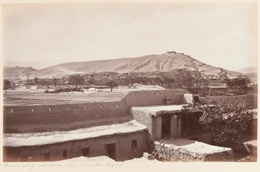 Bemaru village and defenses from native base hospital, 1879dani