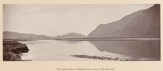 ?Kabul-floden, Jellallabad, skueplads for katastrofen?, 1879