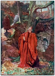 "Kristne og håbefulde lader ateisten grine" fra "Pilgrimens fremskridt fra denne verden, til det som skal komme" af John Bunyan
