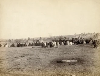 Indian Council i fjendtlig lejr, 1891