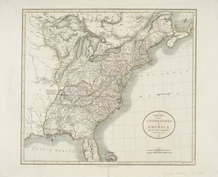 Et nyt kort over Amerikas Forenede Stater, fra de seneste myndigheder, 1806