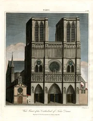 Vestfronten af Notre Dame-katedralen