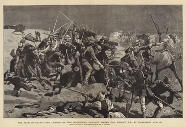 Krigen i Egypten, anklagen for husholdningskavaleriet under oberst Ewart, ved Kassassin, 28. august