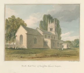Norfolk - Houghton Church, 1826