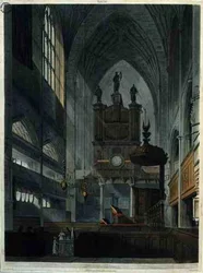 Interiør af klosteret, fra 