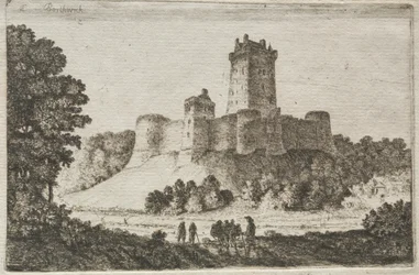 Borthwick Castle fra øst.