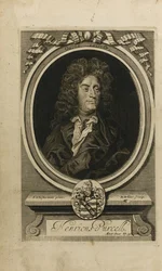 Portræt af komponisten Henry Purcell 1659-1695, 1702