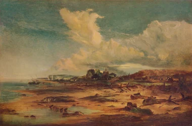 Kystscene med kirke, c1824
