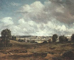 Dedham Vale fra East Bergholt (olie på lærred)