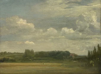 Østre Bergholt Fælled, Udsigt mod Præstegården, 18. august 1813
