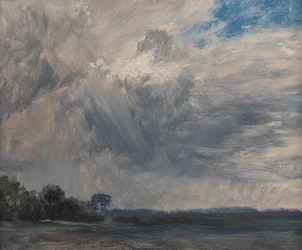 Studie af en overskyet himmel, ca. 1825.