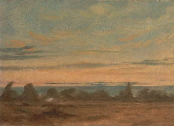Sommer - Aftenlandskab, ca. 1825.
