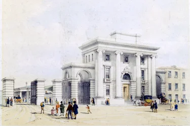 Indgang til Birmingham Station, 1838-39