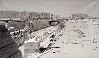 Hampstead Road Bridge, fra Camden-siden, 11. august 1836 (pen & blæk og vask på papir)