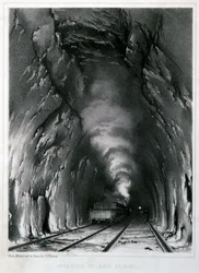 Interiør af Box Tunnel, 1846