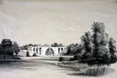 Sowe Viaduct, nær Binley, 2. juli 1837 (pen & blæk og vask på papir)