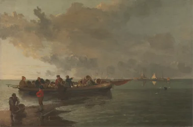 En pram med en såret soldat