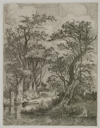 Flodscene, pub. af J. & W. Freeman, 1821