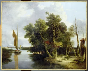 Wherries on the Yare (olie på lærred)