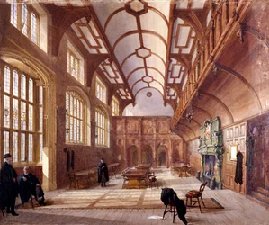 Interiør af Charterhouse, London, 1885