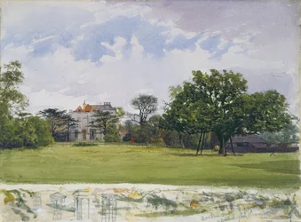 Set fra siden af Turret House, Lambeth, 1880