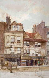 Udsigt over nr. 87-89 Drury Lane, Westminster, London, c1880