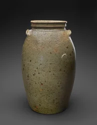 Churn, ca. 1850-1883 (alkalisk glaseret stentøj)
