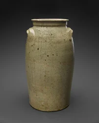 Churn, ca. 1850-1883 (alkalisk glaseret stentøj)
