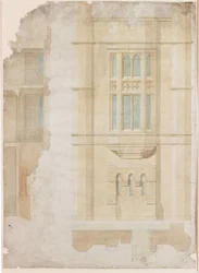 Design til Oriel Window, Holme Eden (blæk)