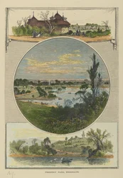 Prospect Park, Brooklyn (håndfarvet gravering)