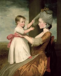 Et portræt af Elizabeth Mortlock (f.1756) og hendes søn John Mortlock den yngre, 1779 (se 332898 for par)