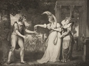Plæne foran hertugens palads, første akt, scene II, fra 