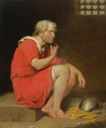 Robert (ca. 1054-1134) hertug af Normandiet i fængsel