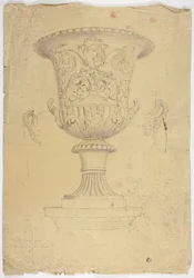 Antik monumental vase