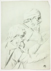 To mænd i profil (fra Bas Relief)