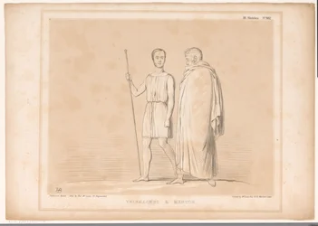 Spotprent mødte Lord Lincoln og Sir Robert Peel Telemachus og mentor (titel på objekt) HB Sketches (serietitel på objekt)