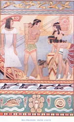 Havhandlere fra Kreta, illustration fra Myths of Crete og Pre-Hellenic Europe pub. af Gresham Publishing Company Limited 1920