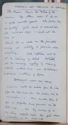 Skitsebog indeholdende 60 skitser og illustrationer, skrifter om temperamaling og kunstnere inklusive Botticelli