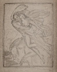 Uden titel [To engle] (blyant)