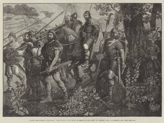 Mænd fra Kent marcherer foran Army of Harold