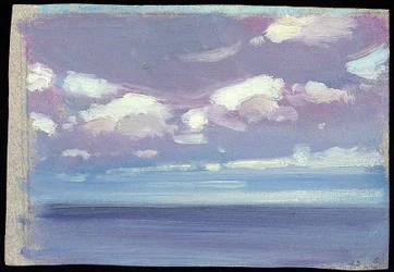 Havlandskab. Olie på papir, af Herbert Barnard John Everett (1876-1949)