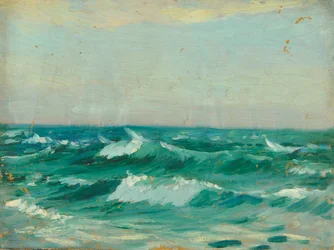 Seascape, ca. 1909 (olie på papirmasse)