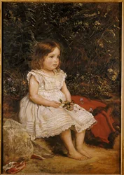 Portræt af Eveline Lees som barn, 1875