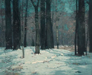 Skov om vinteren, ca. 1912.