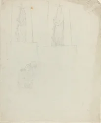 Design til et monument [recto and verso]