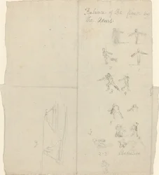 Figurer, der illustrerer balance og perspektiv [recto]