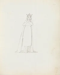 Mrs Siddons som Constance, 1783 (pen, blæk og vask på papir)